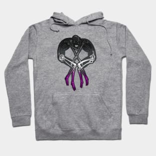 ASexual Flag Skeleton Love Hoodie